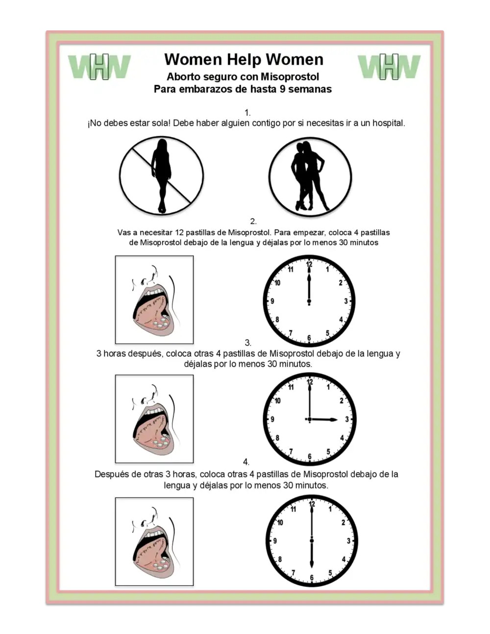 WHW ABORTO MISOPROSTOL ESPANOL