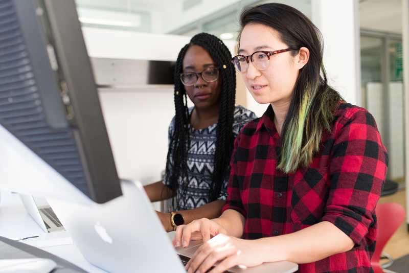 Women at laptop